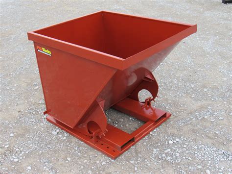 skid steer dumpster attachment|trash hopper attachment for forklift.